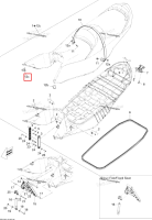 Правый сиденье защита Sea-Doo GTX 215 (2012) (269002359)