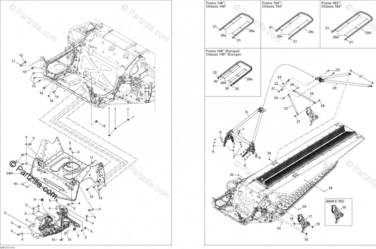 518326600 REAR BUMPER  Бампер задний для снегохода