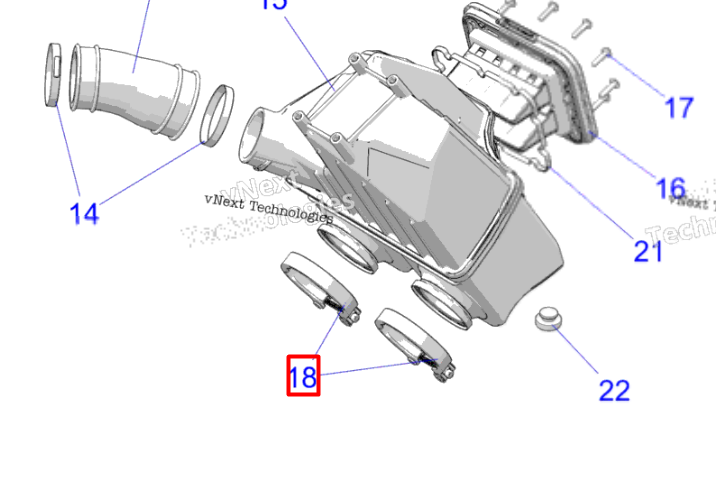 7082728 Хомут Polaris