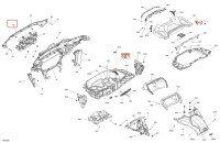 705018915 Накладка передняя серая для квадроциклов Can-Am OUTLANDER G3 2025"