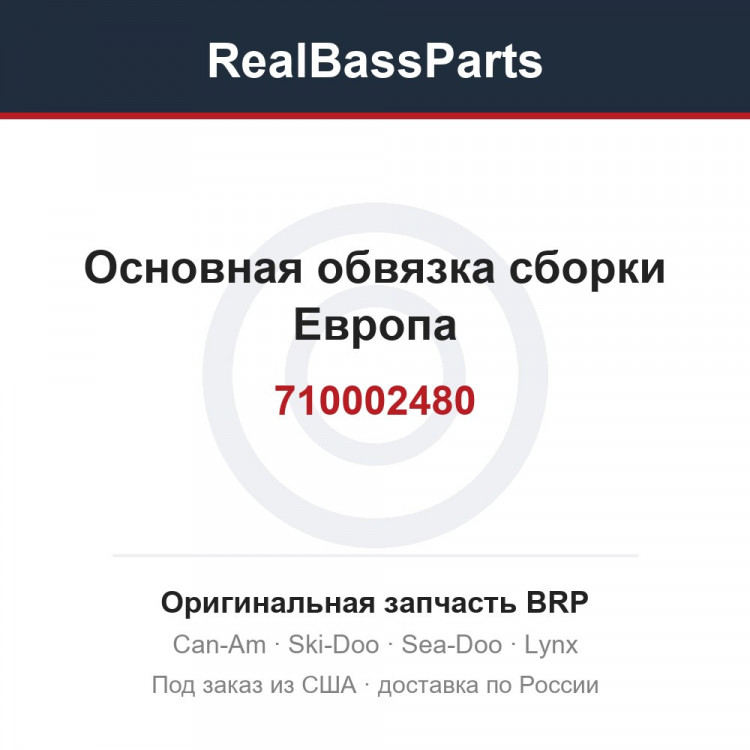 710002480 Основная обвязка сборки Европа