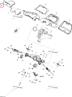 Steering накладка Sea-Doo 277001651