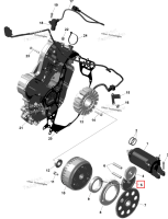 Промежуточный шестерня 37 зубьев Can-Am Outlander 4x4 XT 1000R (2025) (420634630)