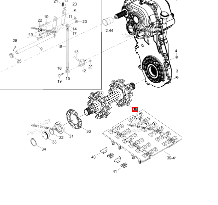 504153976 Вал приводной Ski-Doo EXPEDITION Ski-Doo 504153104 504153210 504153584 504152911 504153208 504153583 504152873