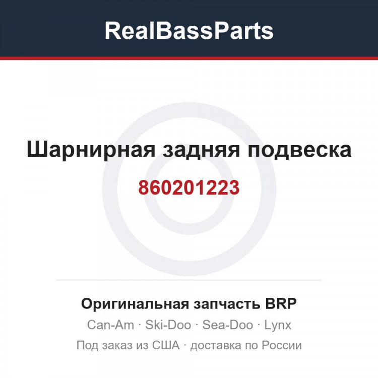860201223 Шарнирная задняя подвеска