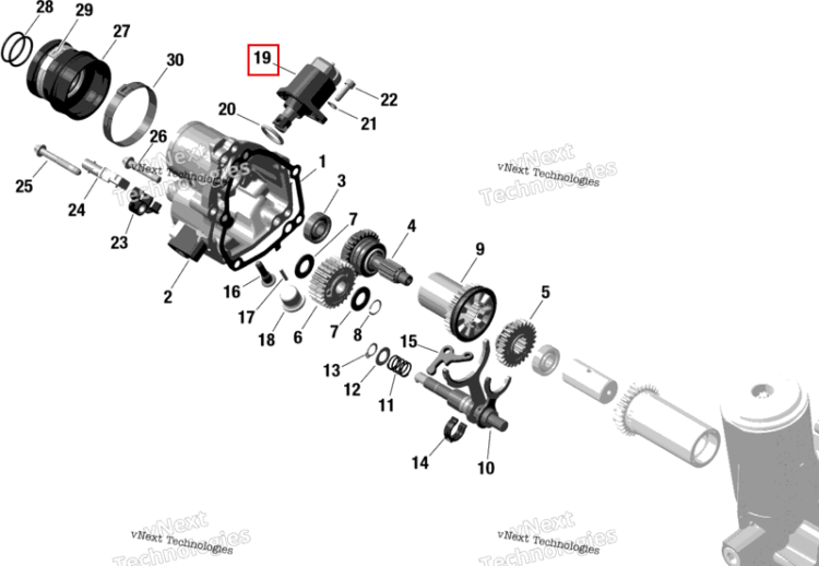 Servomotor в сборе Sea-Doo RXT-X 300 (2023) (420265844)
