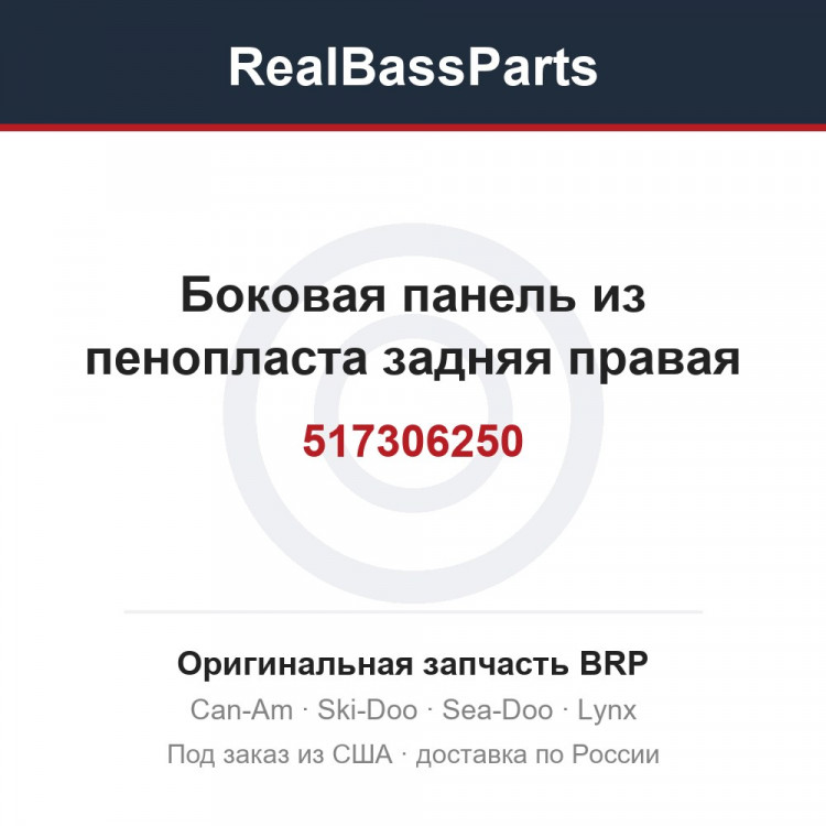 517306250 Боковая панель из пенопласта задняя правая