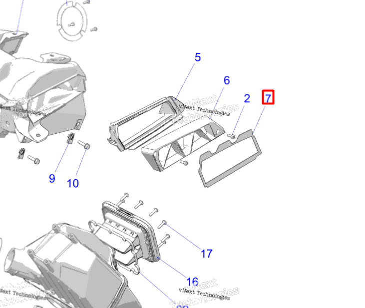 5814970 Сетка впуска левая Matryx Polaris