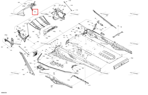 Двигатель шасси блок в сборе n Ski-Doo 518332722
