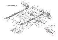 5431531 Втулка катка ролика гусеницы для снегоходов Polaris WIDETRAK LX/IQ 5431531
