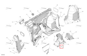Передний панель облицовка Can-Am 707901162