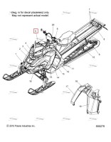 Наклейка IGNITION Polaris 800 AXYS Pro RMK LE 155 (2017) (7175999)