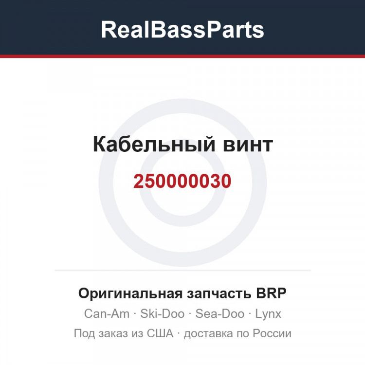 250000030 Кабельный винт