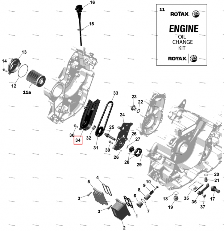 Направляющая цепи Can-Am Outlander 4x4 DPS 700 (2025) (420251341)