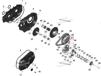 Упорный шайба Can-Am Outlander 4x4 XT 1000R (2025) (420627695)