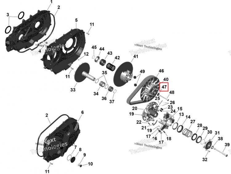 Упорный шайба Can-Am Outlander 4x4 XT 1000R (2025) (420627695)