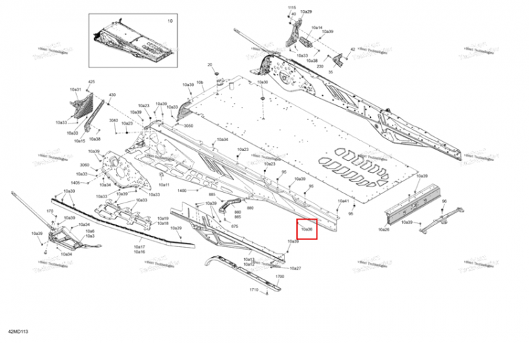 Henrob заклёпка Ski-Doo Expedition 850 E-TEC SE (2024) (293150245)