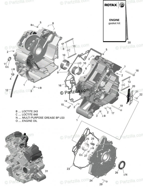 420066050 Длинный блок, 650EFI PRO PACKAGE