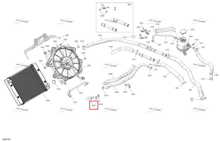 Шланг Ski-Doo Expedition LE 900 ACE Turbo (2026) (509001447)