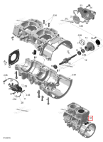 Короткий блок 593 SDI XP Ski-Doo Expedition TUV 600 H.O. SDI REV-XU (2009) (420059373)