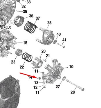 420229991 Ролик вариатора Can-Am