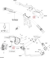 Низкий TEMPERATURE TUBING 1/2 3000 мм длинный Ski-Doo Expedition TUV 600 H.O. SDI REV-XU (2009) (219704427)