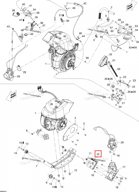 Резиновая опора Ski-Doo Skandic Tundra (2009) (512059958)