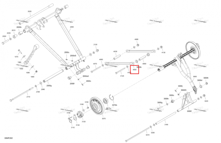 Link тяга Ski-Doo Summit X 850 E-TEC Turbo R (2026) (503197649)