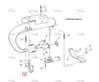Опора глушитель Polaris Widetrak LX (2006) (1012079-067)