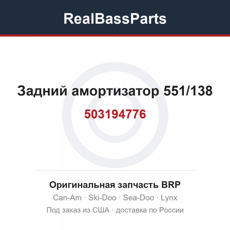 503194776 Задний амортизатор 551/138