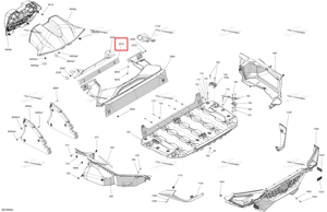 Нижний Acoustic Insulation крышка Can-Am 708304244