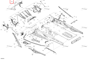 Шасси подвески блок b Ski-Doo 518331592