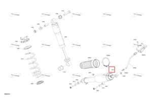 Задний амортизатор Included 5500 to 5500 m Ski-Doo 503196193