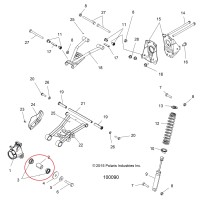 AT-04178 Ремкомплект втулок задней ступицы для квадроциклов Polaris SPORTSMAN 5432092/5433065/5434550/5438902/5631142/5632291