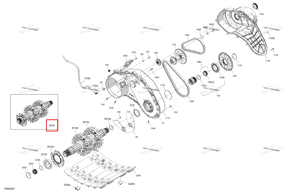 Приводной ось в сборе g Ski-Doo 504154547