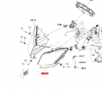 517304195 Фара левая KIMPEX XP XU Ski-Doo 515176363