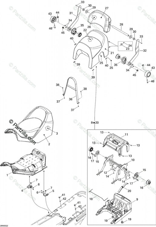 250000198 TORX TRUSS M/S M8 X 16  Болт M8 X 16