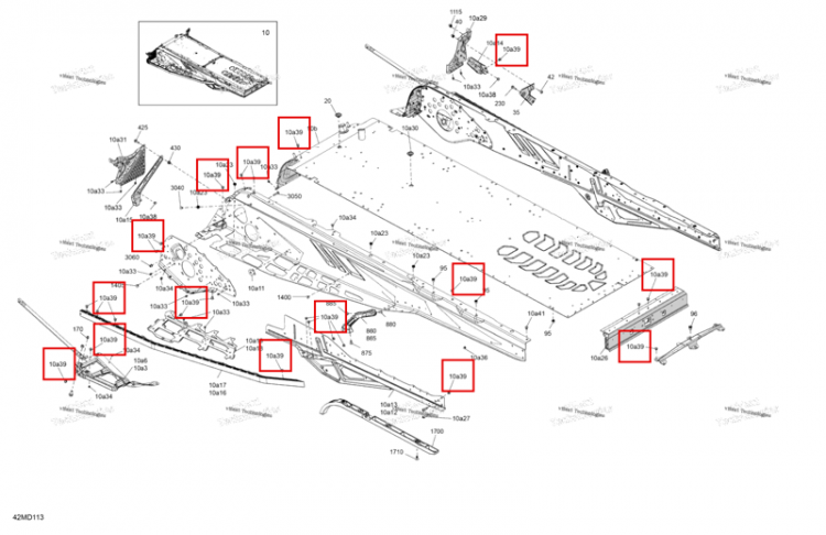 Заклёпка Ornit 6,5 × 12.5 Ski-Doo Expedition 850 E-TEC SE (2024) (293150265)