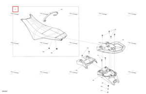 Красный Antracite 3 Places сиденье модель красный 3 Passengers Sea-Doo 269003568