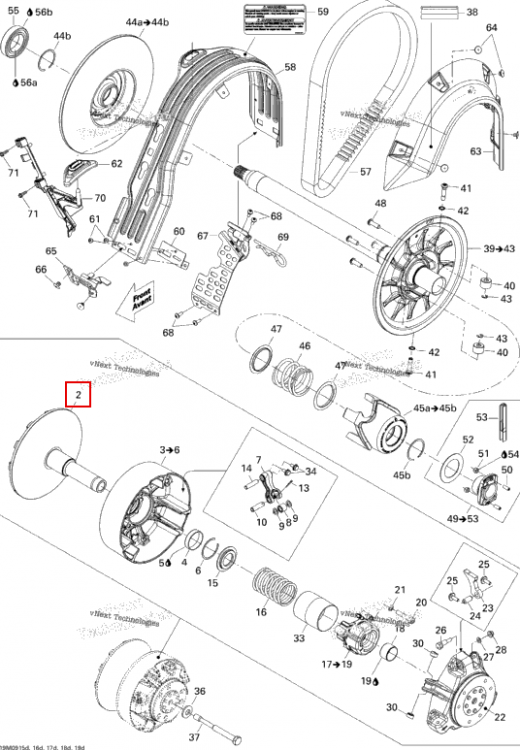 Fixed фланец Ski-Doo GTX LE 1200 4-TEC (2009) (417222969)