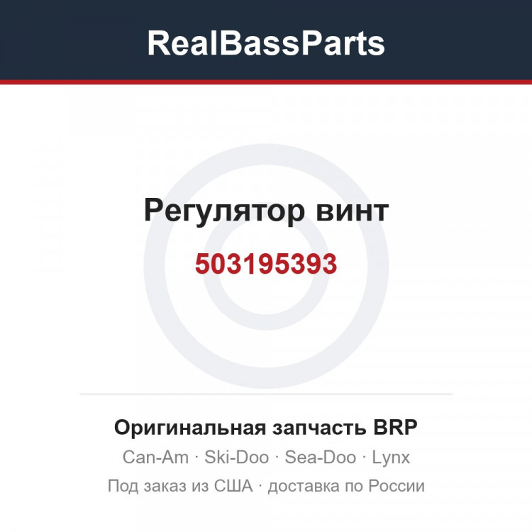 503195393 Регулятор винт