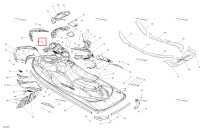 Консоль Sea-Doo RXP (2016) (291004282)