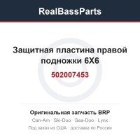 502007453 Защитная пластина правой подножки 6X6