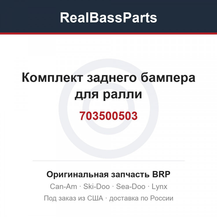 703500503 Комплект заднего бампера для ралли