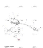 1028540 В сборе кронштейн ELEC START / клипса