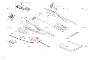 Правый задний подвески опора Ski-Doo 518334405
