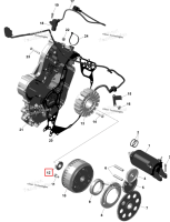 Шестигранный гайка фланцевая M20 × 1.5 Can-Am Outlander 4x4 XT 1000R (2025) (420842340)