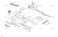 Радиатор тоннель в сборе 154 Ski-Doo Expedition 850 E-TEC SE (2024) (518332622)