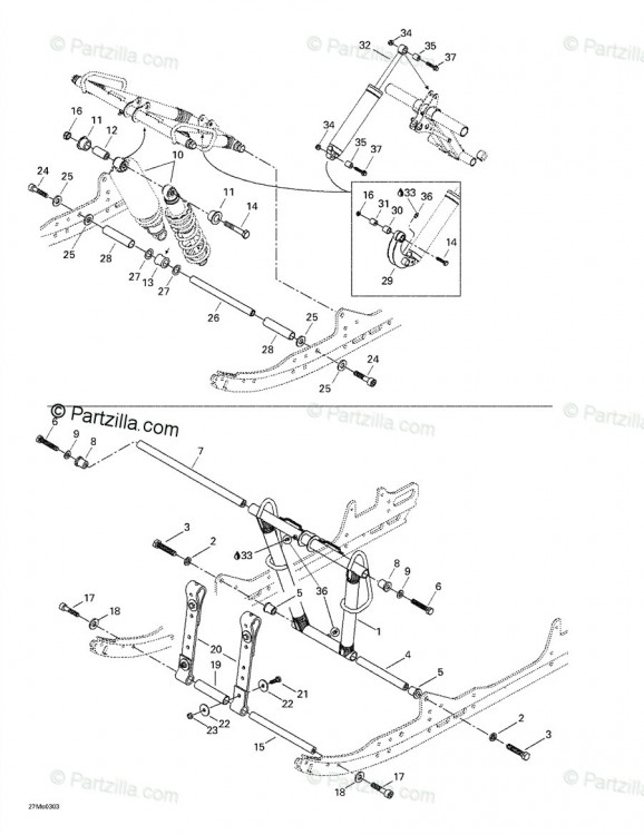 503190007 Задний амортизатор. ЮВ