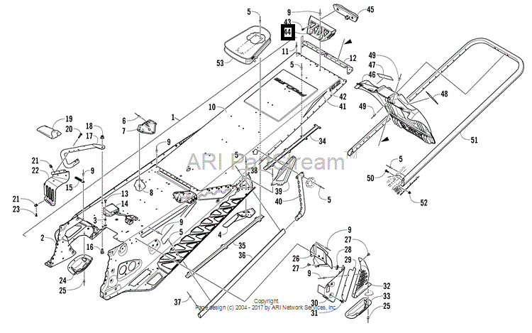 Корпус фонаря Arctic Cat HOUSING,TAILLIGHT 0630-328